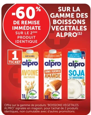 Gammes des boissons végétales Alpro