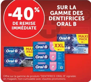 Gamme des dentifrices Oral B