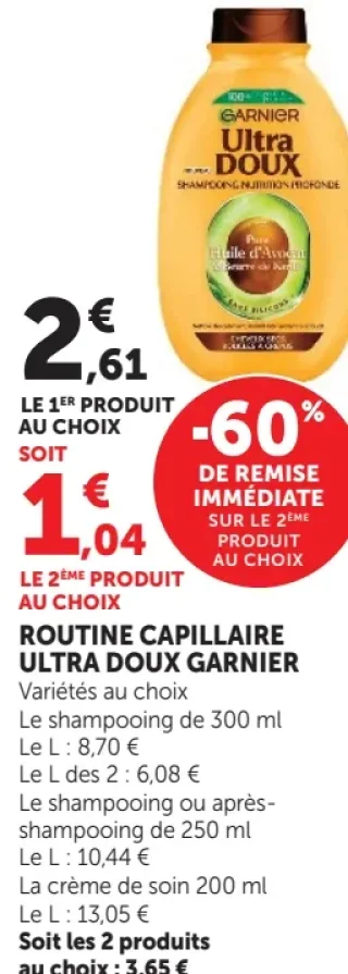 Routine Capillaire Ultra Doux Garnier