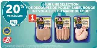 Découpes de poulet Label Rouge IGP Volailles du Maine Loué
