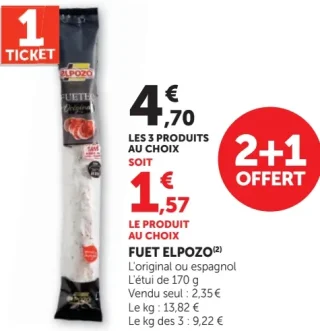 Fuet Elpozo l'original ou espagnol