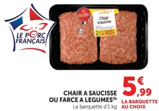Chair à saucisse ou farce à légumes cuites
