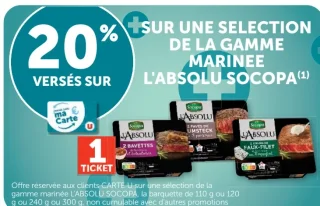 Sélection de la gamme Marinée L'Absolu Socopa