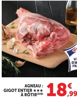 Agneau : Gigot entier *** à rôtir