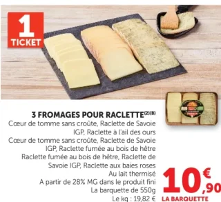 3 Fromages pour raclette
