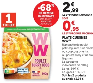 Plats cuisinés WW WeightWatchers