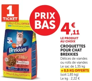Croquettes pour chat Brekkies