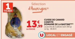 Cuisse de canard confite Domaine de la Bastine