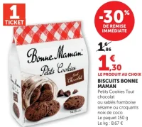 Biscuits Bonne Maman Petits Cookies Tout chocolat