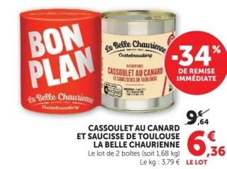 Cassoulet au Canard et Saucisse de Toulouse La Belle Chaurienne