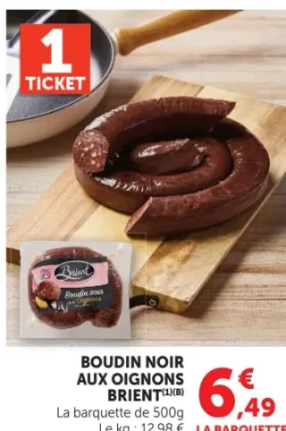 Boudin noir aux oignons Brient