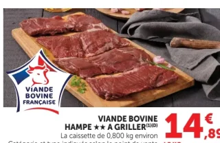 Viande bovine Hampe à griller