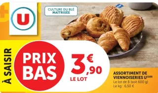 Assortiment de viennoiseries U