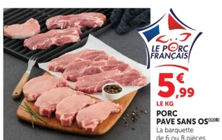 Porc Pavé sans os