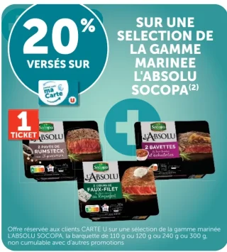 Gamme marinée L'Absolu Socopa