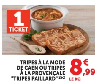 Tripes à la mode de Caen ou tripes à la provençale Tripes Paillard