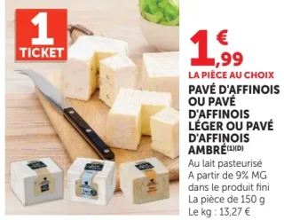 Pavé d'Affinois / Pavé d'Affinois Léger / Pavé d'Affinois Ambré
