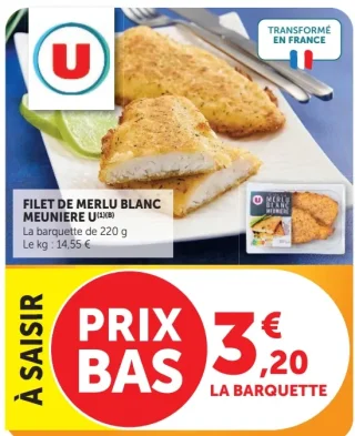 FILET DE MERLU BLANC MEUNIÈRE U