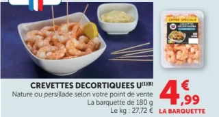 Crevettes décortiquées U