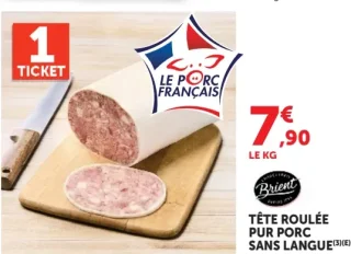 Tête roulée pur porc sans langue Brient