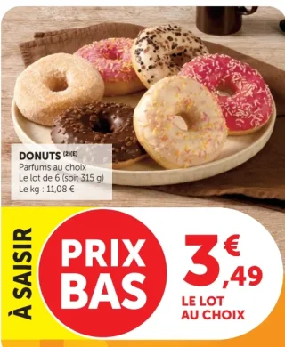 Donuts parfums au choix
