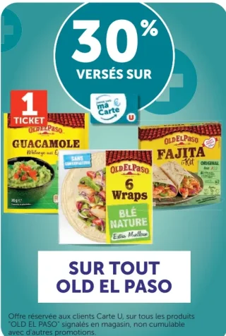 Gamme de produits mexicains Old El Paso