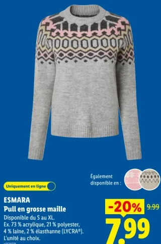 ESMARA Pull en grosse maille