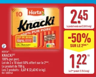 HERTA Knacki 100% pur porc