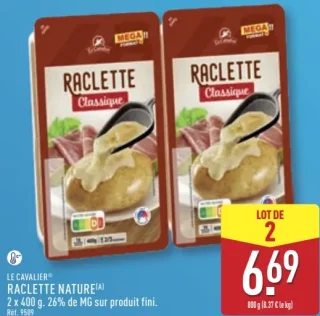 LE CAVALIER Raclette Nature