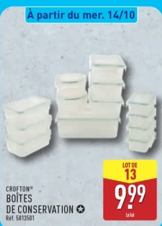 Crofton Boîtes de conservation