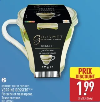 GOURMET FINEST CUISINE® VERRINE DESSERT(F)* Pistache et mascarpone