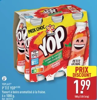 YOPLAIT® P'TIT YOP®(B) Yaourt à boire aromatisé à la fraise