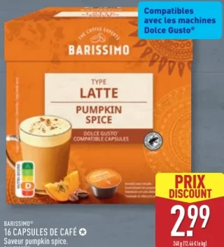 Barissimo® 16 Capsules de Café Saveur pumpkin spice