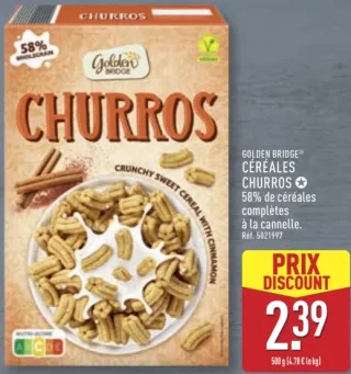 Golden Bridge® Céréales Churros