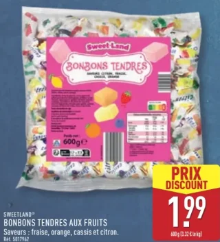 Bonbons tendres aux fruits Sweetland