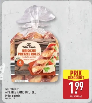 6 petits pains bretzel Brioche Pretzel Rolls Tasty Planet