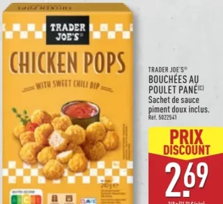 Bouchées au poulet pané Chicken Pops Trader Joe's