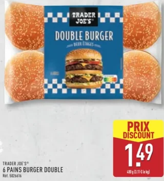 TRADER JOE'S® 6 Pains burger double
