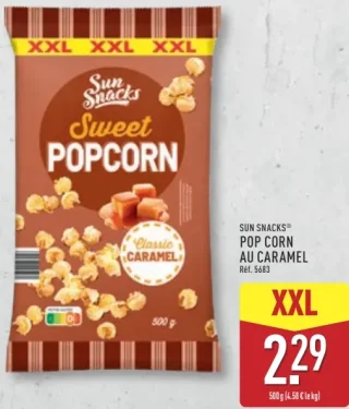 Sun Snacks® Pop Corn au caramel