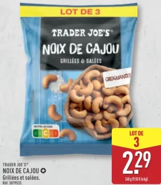 Trader Joe's® Noix de cajou grillées et salées