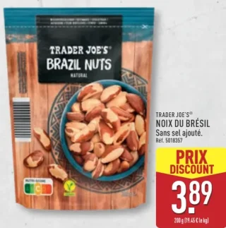 TRADER JOE'S Noix du Brésil sans sel ajouté