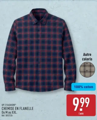 UP 2 FASHION CHEMISE EN FLANELLE