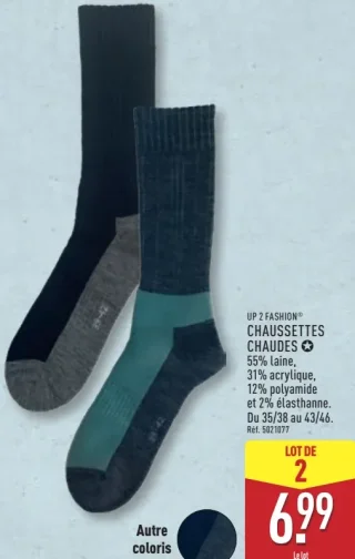 UP 2 FASHION® CHAUSSETTES CHAUDES