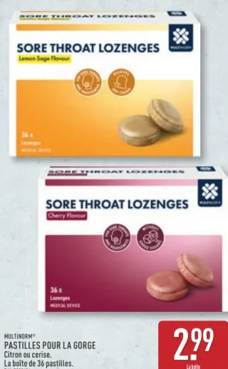 MULTINORM® PASTILLES POUR LA GORGE