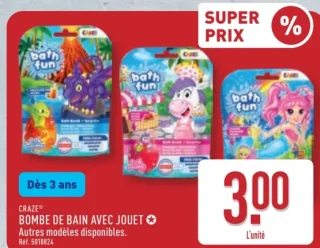 CRAZE® BOMBE DE BAIN AVEC JOUET