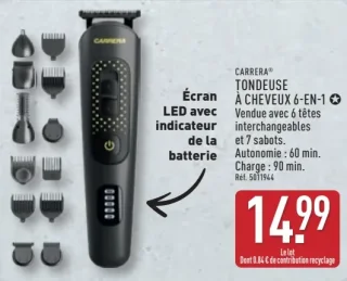 CARRERA® TONDEUSE À CHEVEUX 6-EN-1