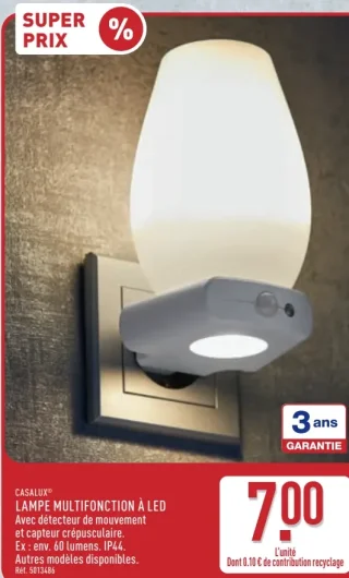 Casalux Lampe multifonction à LED