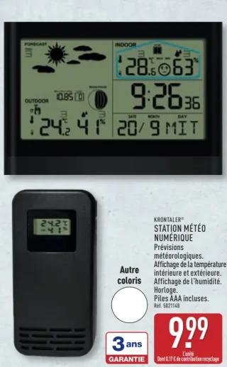 Krontaler Station météo numérique