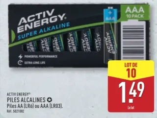 Activ Energy Piles alcalines