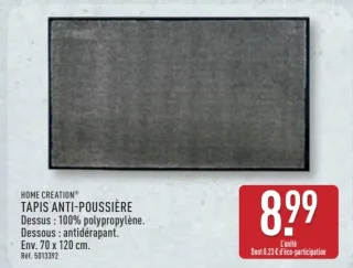 Home Creation Tapis anti-poussière